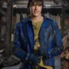 King Ben Movie Descendants 2 Mitchell Hope Blue Leather Jacket