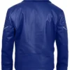 King Ben Movie Descendants 2 Mitchell Hope Leather Blue Jacket