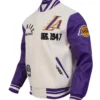 LA Lakers Modern Originals Classic Rib Varsity Jacket