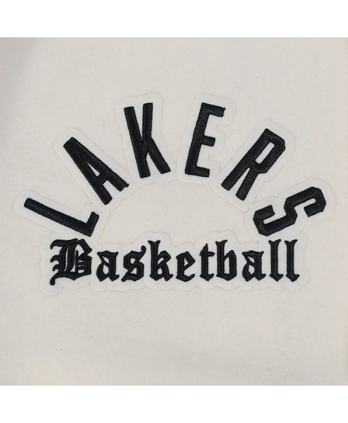 LA Lakers Modern Originals Classic Rib Wool Varsity Jacket