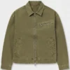 Lamine Yamal x American Eagle Olive Zip Up Jacket For Sale 