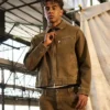 Lamine Yamal x American Eagle Olive Zip Up Tracksuit Jacket For Sale 