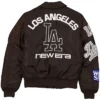 Los Angeles Dodgers Alpha Industries MA 1 Flight Satin Jacket