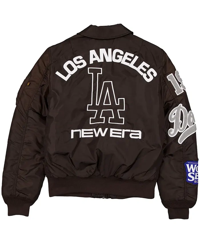 Los Angeles Dodgers Alpha Industries MA 1 Flight Satin Jacket