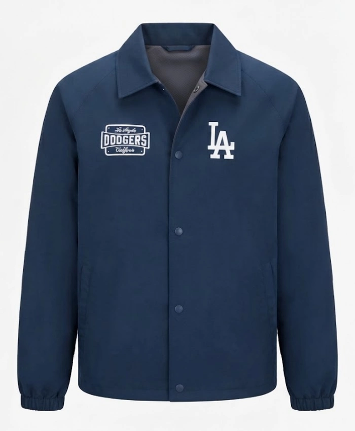 Los Angeles Dodgers lululemon True Navy Raglan Coaches Jacket For Sale
