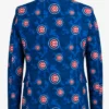 MLB Team All Over Chicago Cubs Team Logo Pattern Blue Jacket