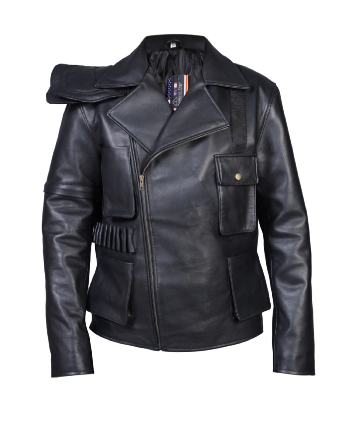 Mad Max Tom Hardy Fury Road Black Leather Jacket - Image 3