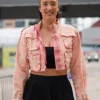 Marina Mabrey Fashion Nova Cropped Cargo Denim Jacket