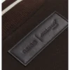 McLaren F1 Team Brown Wool Leather Jacket