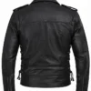 Men Lucas Asymmetrical Black Motorcycle Leather Jacket For Sale