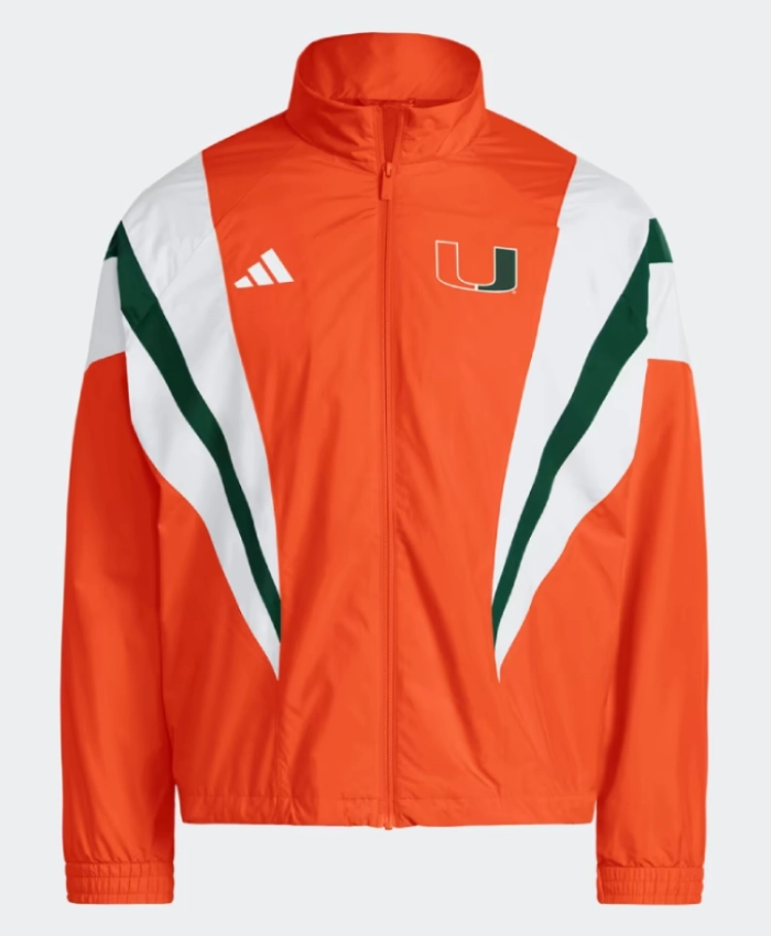 Miami Hurricanes 2001 National Championship Orange Track Jacket