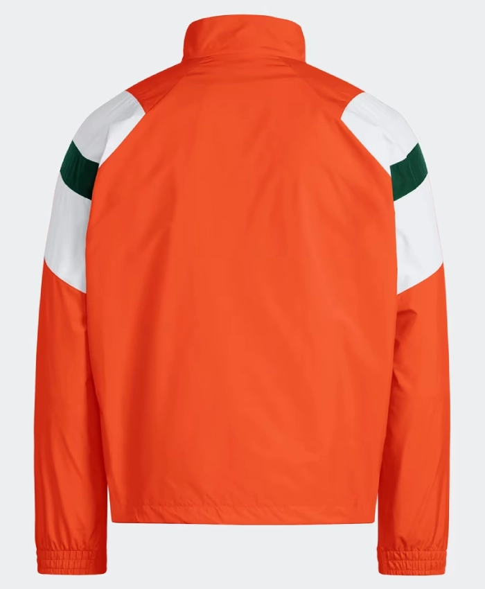 Miami Hurricanes 2001 National Championship Track Orange Jacket