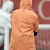 Mikel Arteta UEFA Champions League 202627 League Orange Hooded Jacket Sale