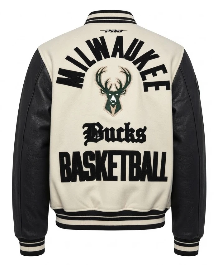 Milwaukee Bucks Modern Originals Classic Rib Varsity Jacket
