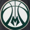 Milwaukee Bucks Modern Originals Classic Rib White Varsity Jacket