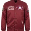 Montreal Canadiens Modern Originals Cardinal Red Satin Jacket