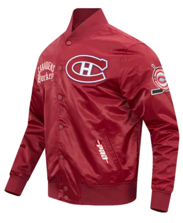 Montreal Canadiens Modern Originals Cardinal Satin Jacket