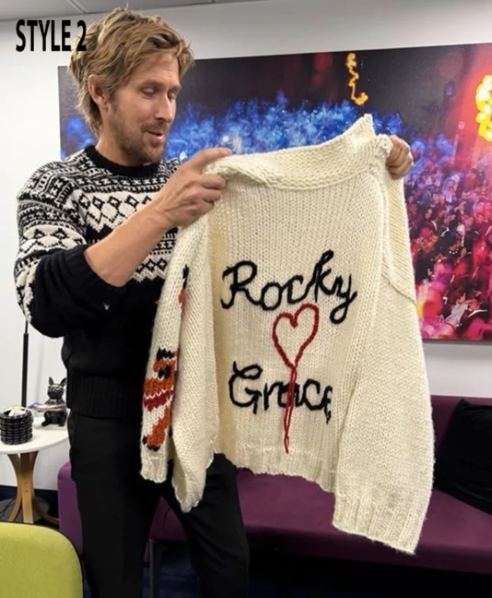 Movie Ryan Gosling Project Hail Mary Ryland Grace Fox Cardigan