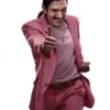 Movie Street Fighter 2026 Andrew Schulz Dan Hibiki Pink Wool Coat 