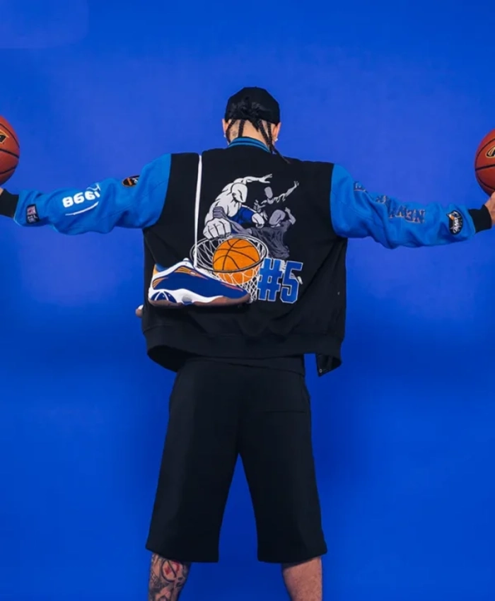 NBA Jose Alvarado SLAM Kicks 29 Custom AND1 Black And Blue Jacket