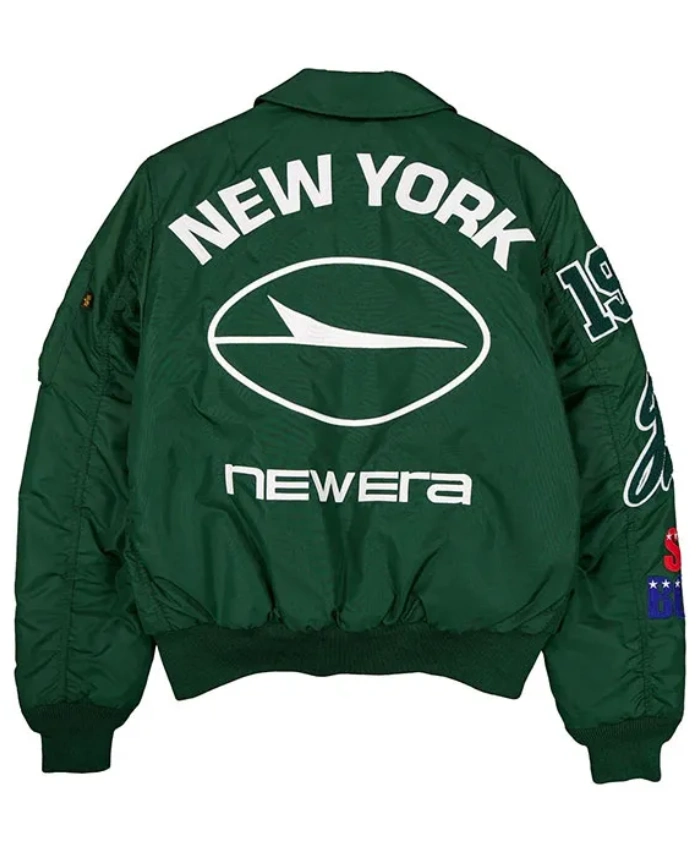 NFL American Football Conference New York Jets The Empire State Green MA1 Bomber Flight Jacket