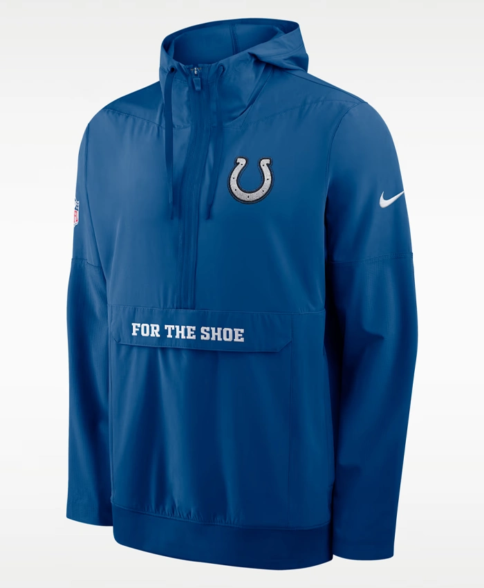 NFL Indianapolis Colts Rivalries Sideline Nike Half Zip Anorak Jacket