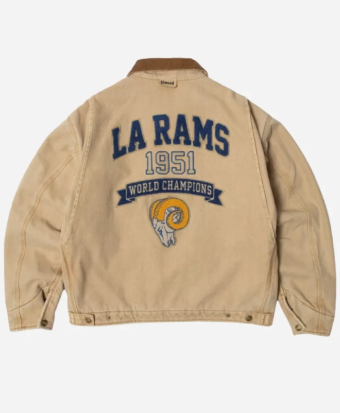 NFL Los Angeles Rams x Elwood 1951 World Championship 75th Anniversary Brown Jacket