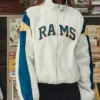 NFL Los Angeles Rams x Elwood Retro Blue And Gold Helmet Windbreaker Track Jacket