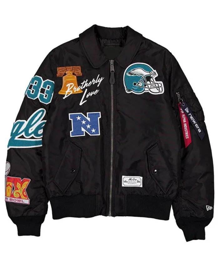 NFL National Football Conference 2026 Philadelphia Eagles Brotherly Love Bell Bomber Jacket