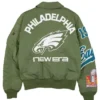 NFL National Football Conference 2026 Philadelphia Eagles Brotherly Love Bell MA1 Bomber Jacket