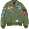 NFL National Football Conference 2026 Philadelphia Eagles Brotherly Love Bell MA1 Green Bomber Jacket