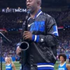 NFL Team Detroit Lions Mike Phillips Black Satin Jacket