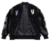 NY Giants Blackout Vintage Logo Varsity Jacket