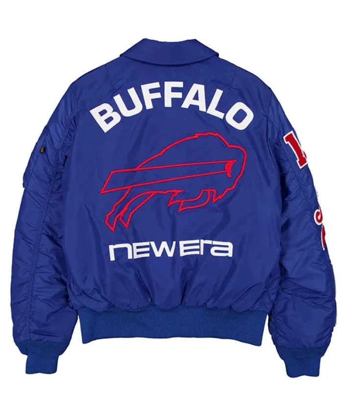 National Football League 2026 Buffalo Bills Queen City Wings MA1 Flight Bomber Blue Jacket
