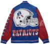 New England Patriots White Team Burst Jacket On Sale