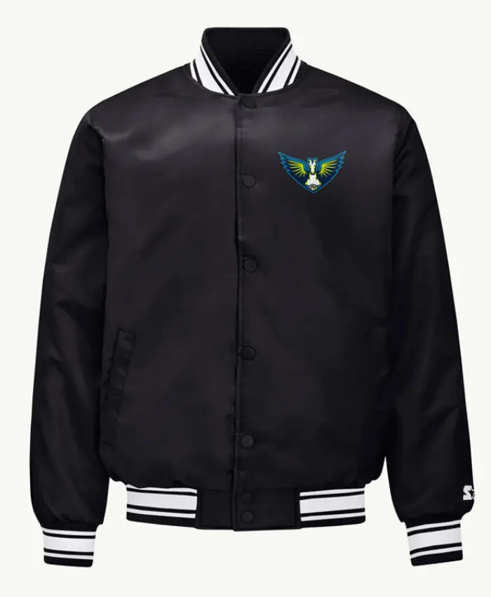 Dallas Wings Basketball Varsity Satin Jacket