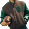 Timberland Wool Leather Letterman Jacket