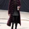 Only Murders In The Building Selena Gomez Plaid Coat