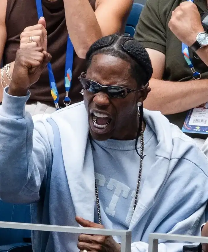 US Open Travis Scott Hooded white Jacket