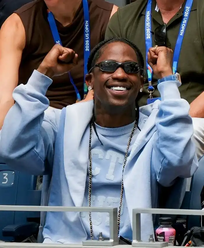 US Open Travis Scott Hooded white Jacket