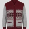 Men's Classic Full Zip Jacquard Cardigan