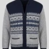 Men's Classic Full Zip Jacquard Cardigan
