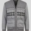 Men's Classic Full Zip Jacquard Cardigan
