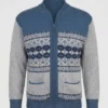 Men's Classic Full Zip Jacquard Cardigan