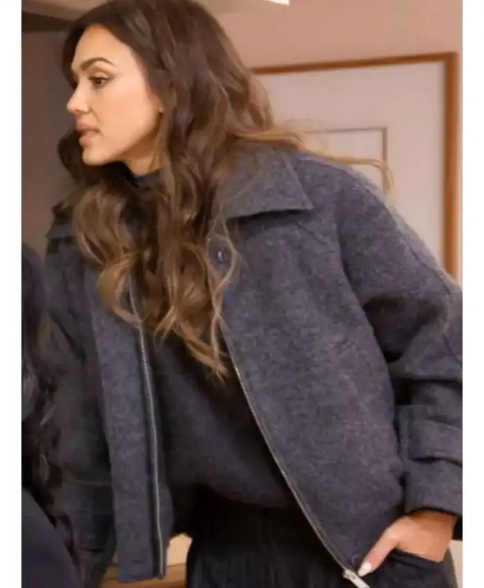 Jessica Alba Honest Renovations S04 Grey Jacket