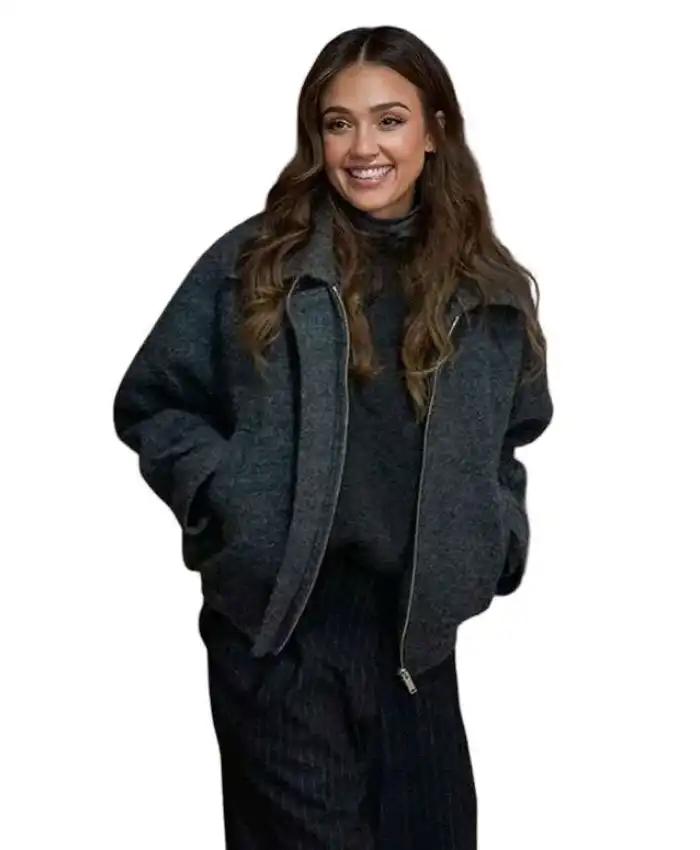 Jessica Alba Honest Renovations S04 Grey Jacket