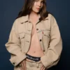Belinda Levi’s Beige Denim Trucker Jacket