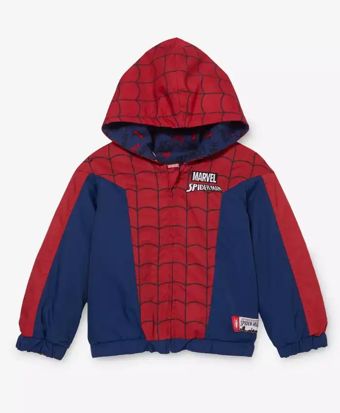 Spider Man Reversible Toddler Hooded Jacket