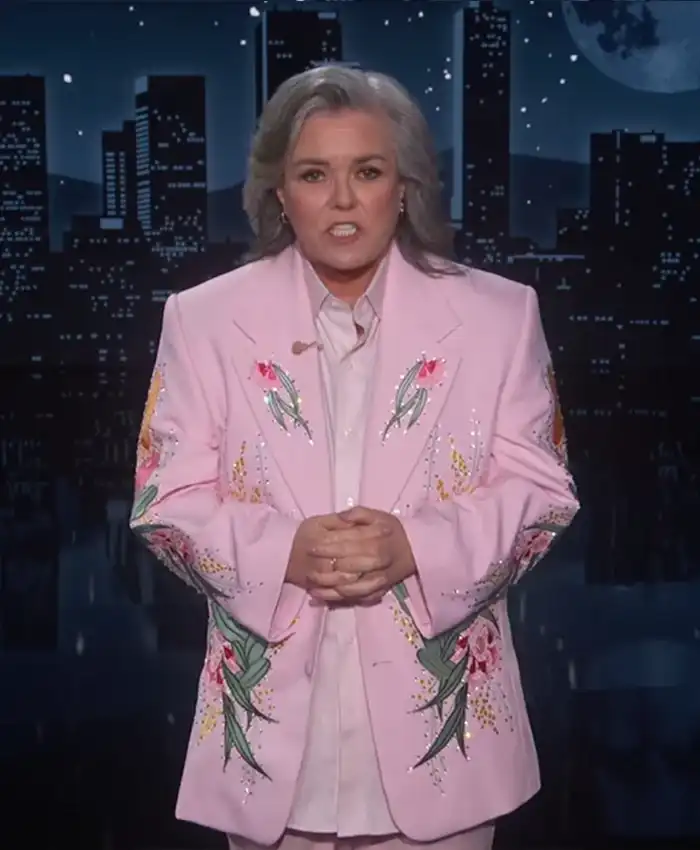Rosie O’Donnell Jimmy Kimmel Live Pink Blazer