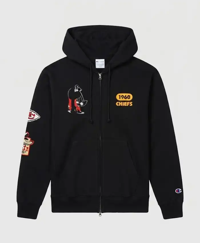 Chiefs Disney x Champion Big Bad Wolf All-Star Zip-Up Hoodie
